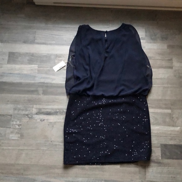 Cocktail Dress - Navy Blue - Picture 5 of 6